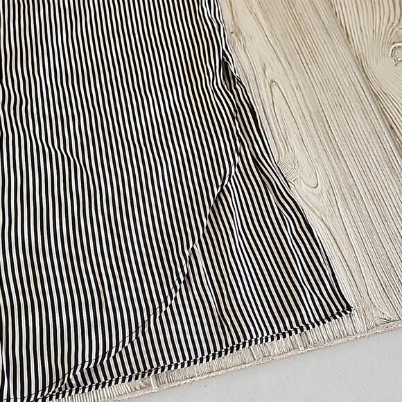 Rag & Bone Black and White Striped Off The Shoulder Silk Top, Women's XXS - Picture 7 of 9